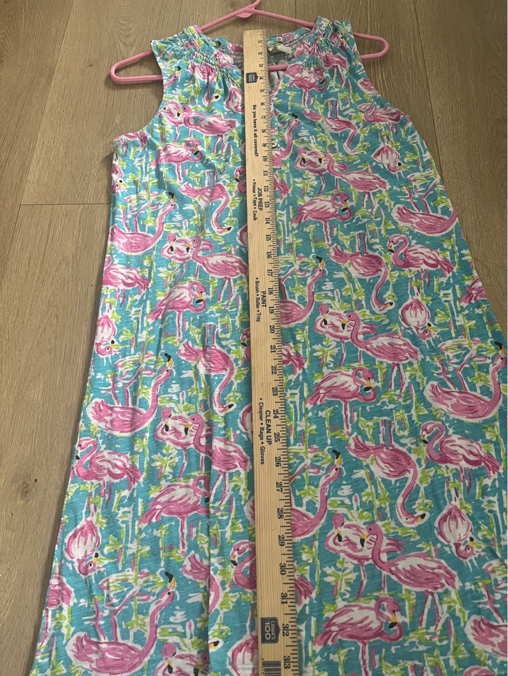 Caribbean Joe Flamingo Tropical Shift Dress Medium | Pink Blue Sleeveless Beach - Picture 10 of 16